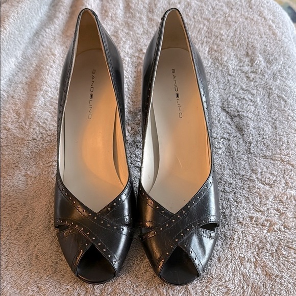 Bandolino Shoes - Bandolino Women's Black Peep Toe Heels